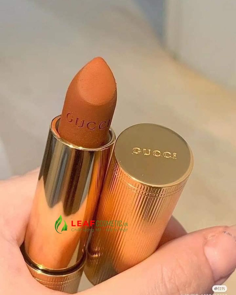 Son Thỏi Gucci Rouge À Lèvres Mat 308 Lucy Dark Orange – Màu Cam Gạch