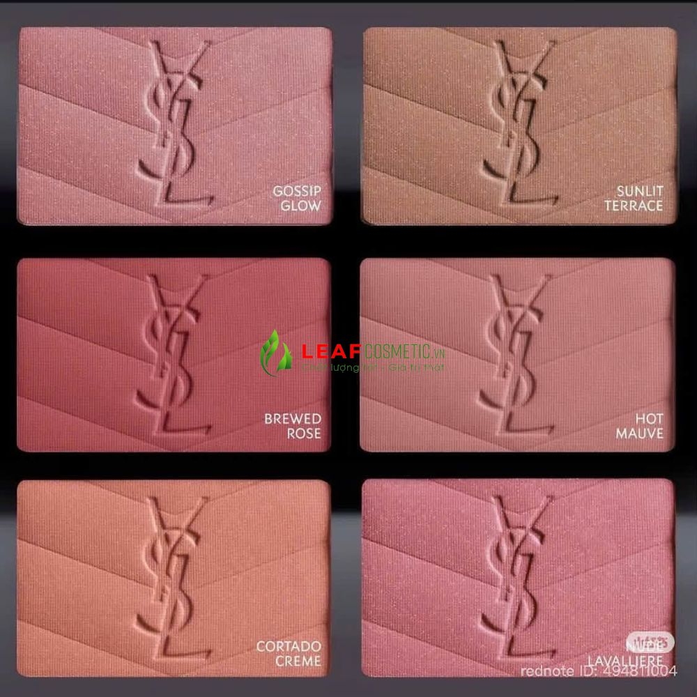 Bảng Phấn Đa Năng YSL Brewed Reflections Couture Face Palette 6 Ô Limited – Vỏ Nâu (Chọn Tông)