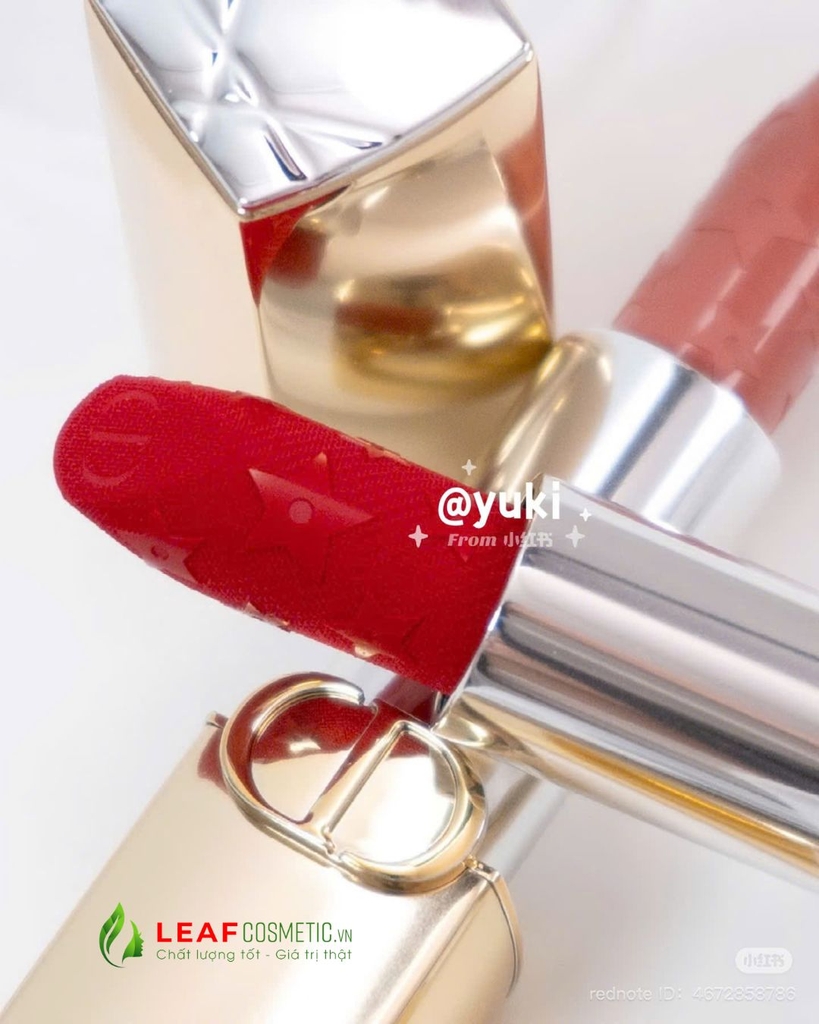 Son Thỏi Dior Rouge Dior Velvet 999 – Màu Đỏ Tươi (Holiday 2025 Limited Edition)