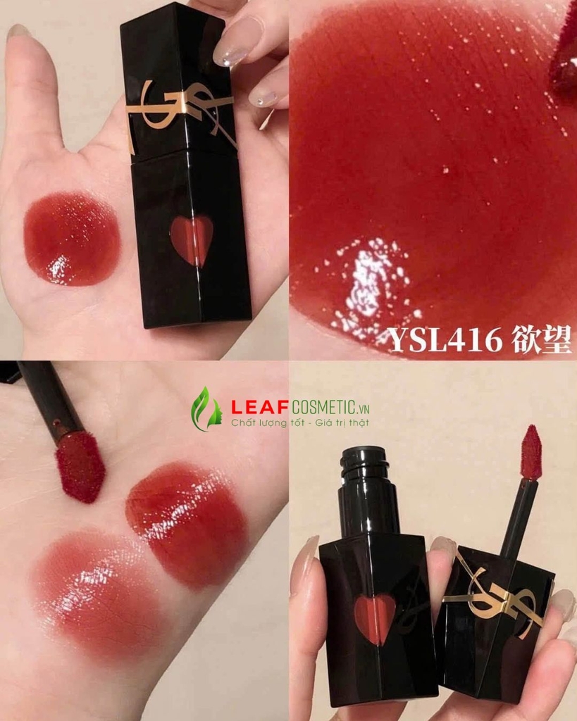 Set Son Yves Saint Laurent YSL Rouge Loveshine Collector 416 & 209 Limited Edition - Màu Đỏ Gạch & Hồng Berry