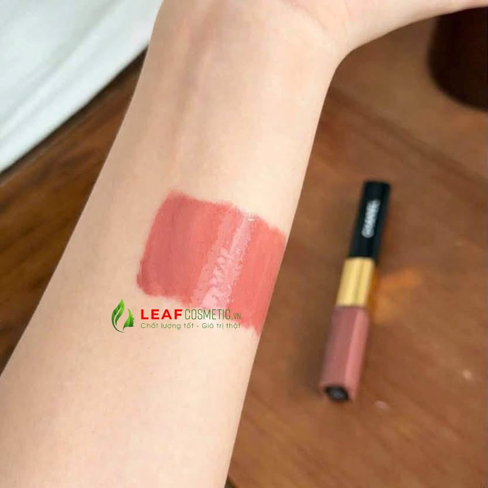 Son Kem Hai Đầu Chanel Le Rouge Duo Ultra Tenue 160 Twist – Màu Hồng Nude