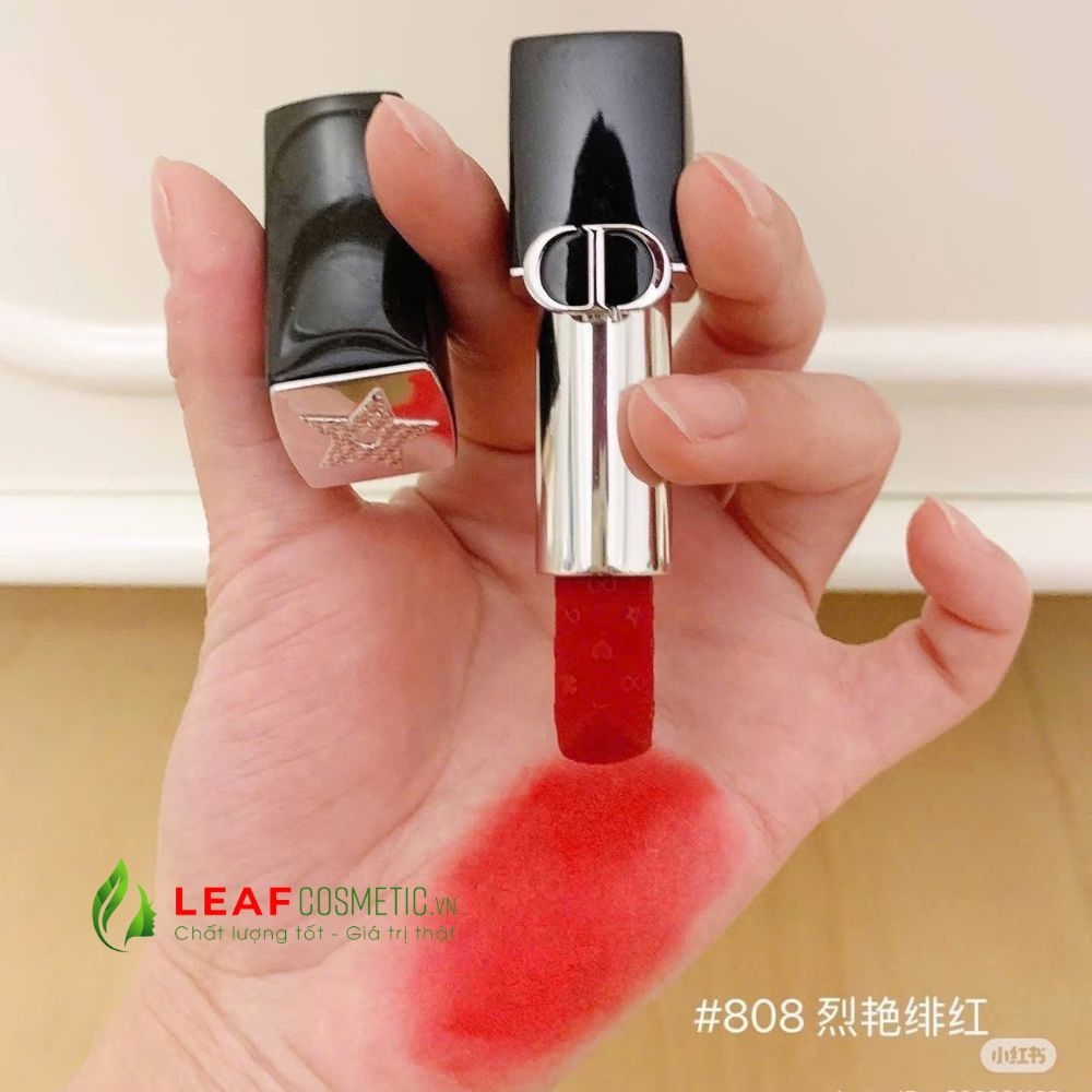 Son Dior 808 Red Dream - Đỏ Hồng (Velvet Ngôi sao Limited)