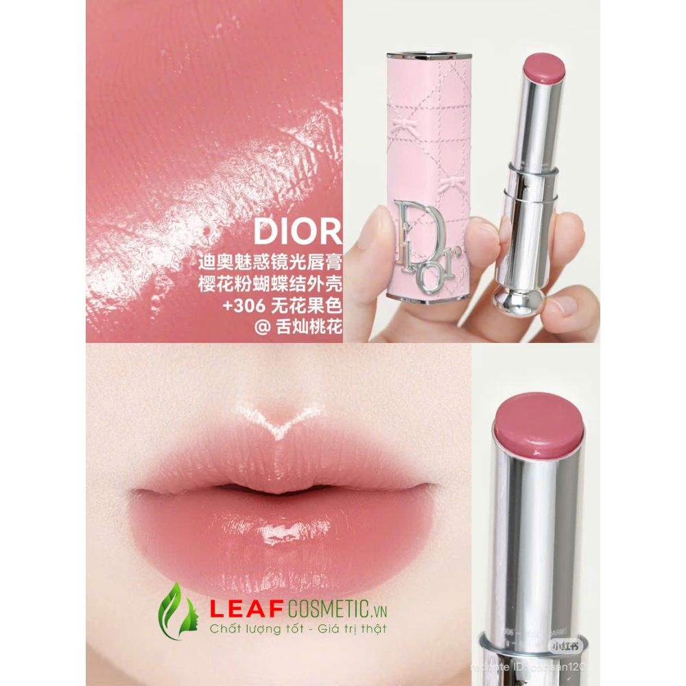 Son Dior Addict Glass Lipsticks 306 Rose Charm - Hồng Đào