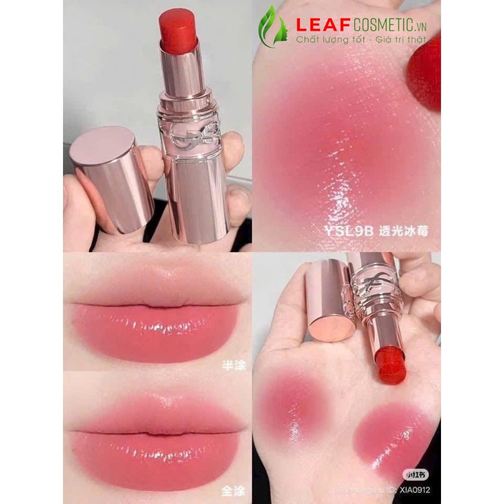 Son Dưỡng YSL Loveshine Candy Glow 9B Cherry Bliss - Hồng Anh Đào