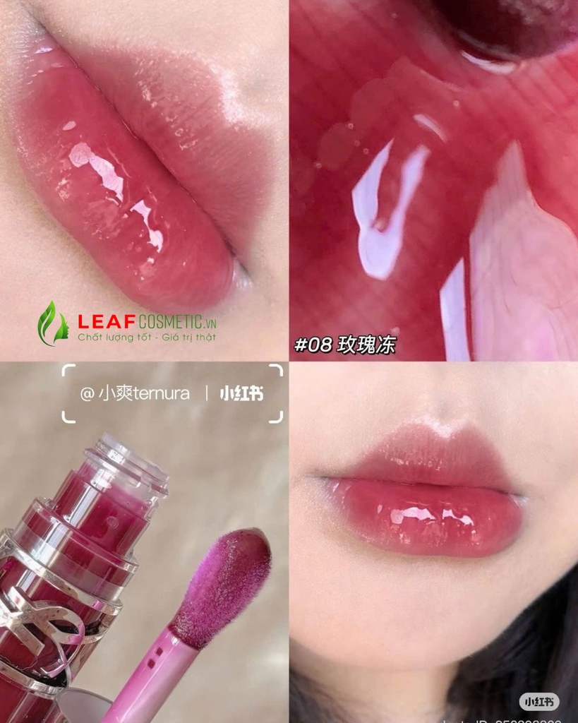 Son Dưỡng YSL Loveshine Plumping Lip Oil Gloss 08 Purple Dream - Tím Mận