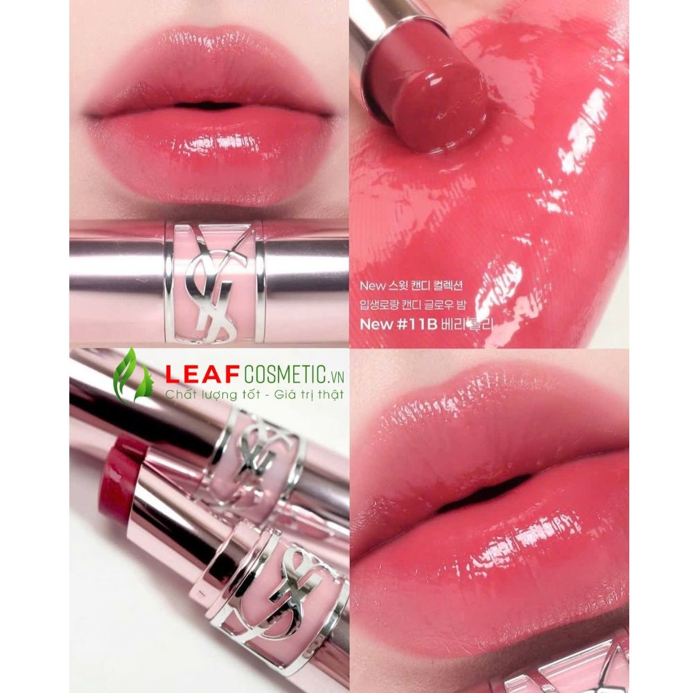 Son Dưỡng YSL Loveshine Candy Glow 11B Berry Lolly - Hồng Dâu