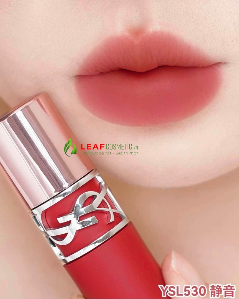 Son Kem Yves Saint Laurent YSL Lovenude Lip Stain 530 Cheeky Cherry - Màu Đỏ Cherry