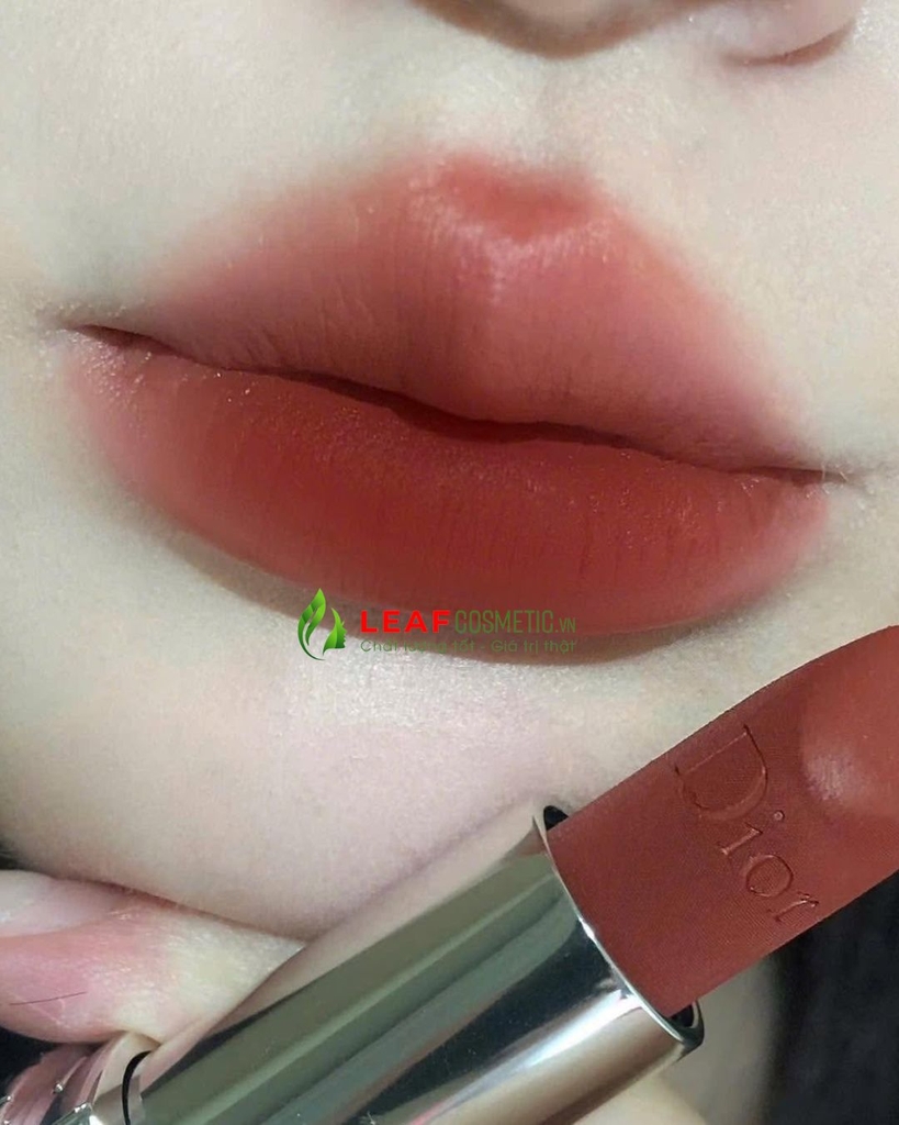 Son Thỏi Dior Rouge Dior Velvet 228 Baby Look – Màu Đỏ Cam Đất (Tặng kèm túi hãng)