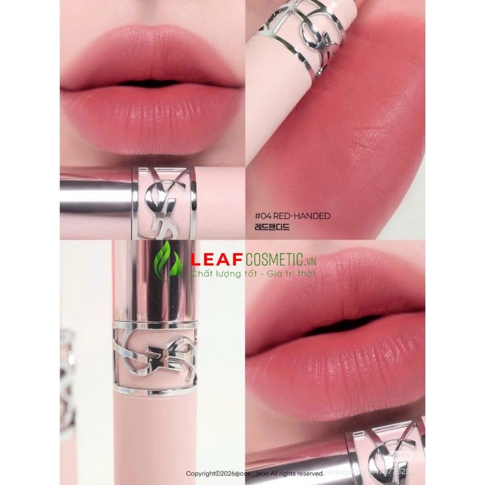 Son YSL Lovenude Lip Blusher 04 Red-Handed - Đỏ Hồng Đất