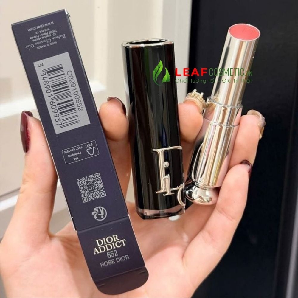 Son Dior Addict Hydrating Shine Lipstick 652 Rose Dior - Hồng Đất