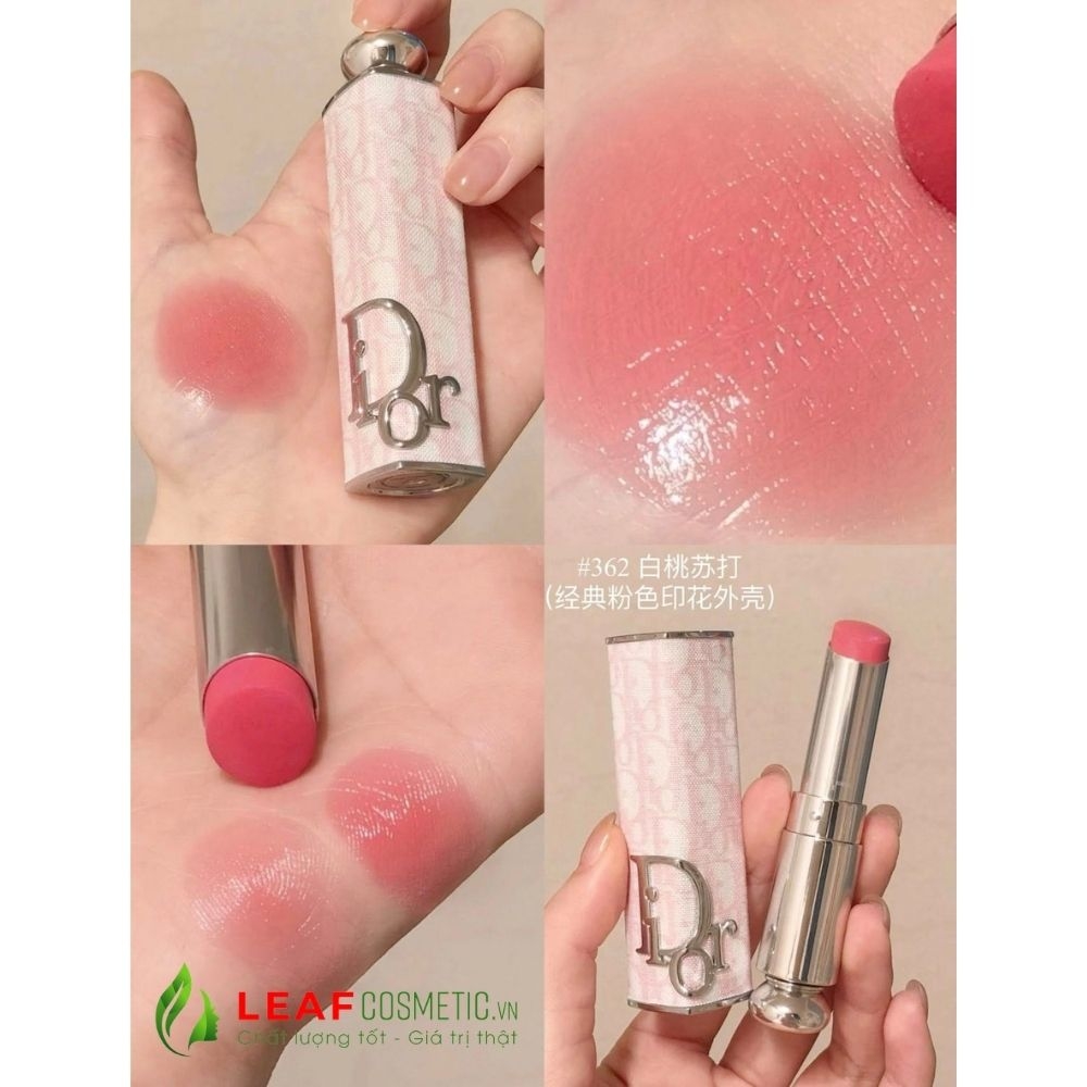 Son Dior Addict Rouge Shine 362 Rose Bonheur - Hồng Cam Baby