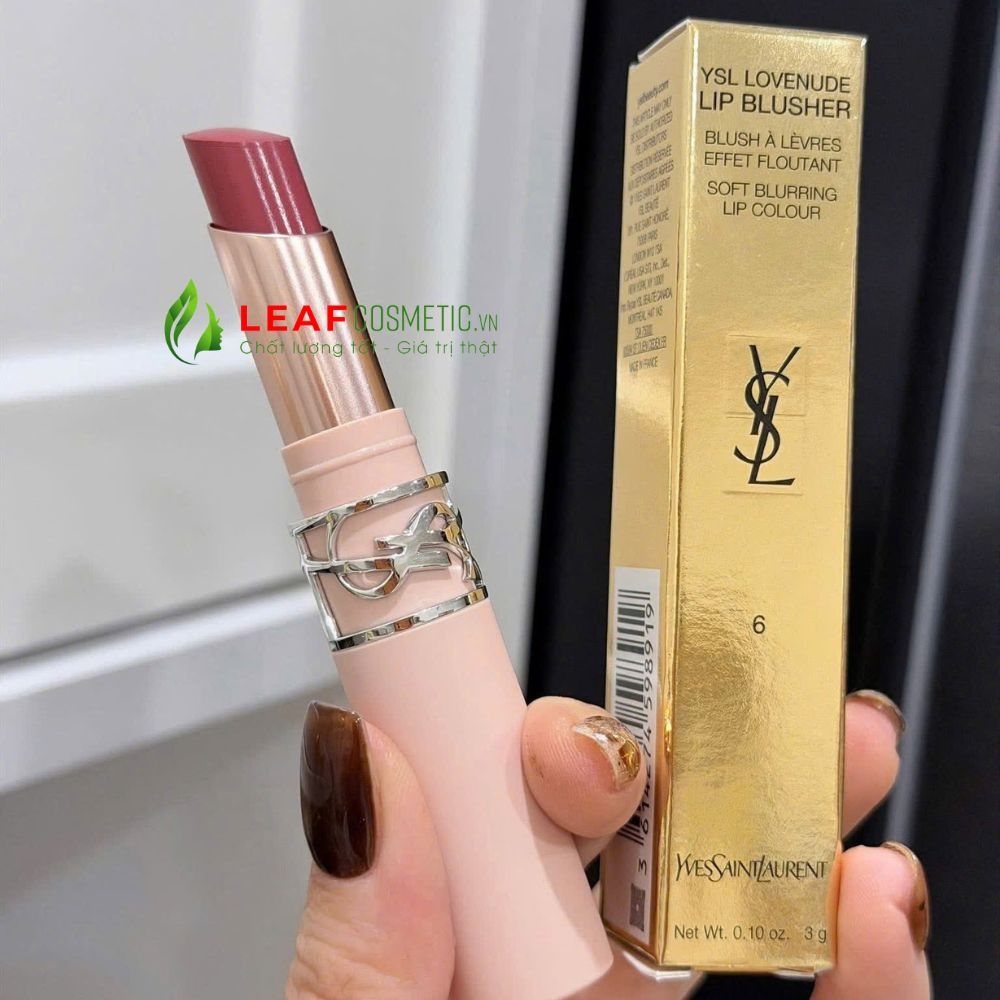 Son YSL Lovenude Lip Blusher 06 Naughty Pink - Hồng Lạnh