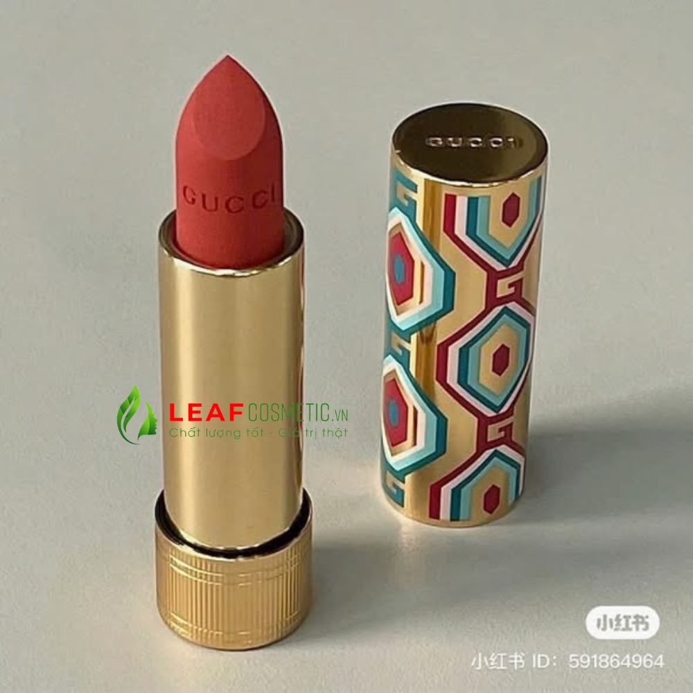 Son Thỏi Gucci Rouge À Lèvres Mat 505 Janet Rust - Màu Đỏ Gạch (Limited Edition)