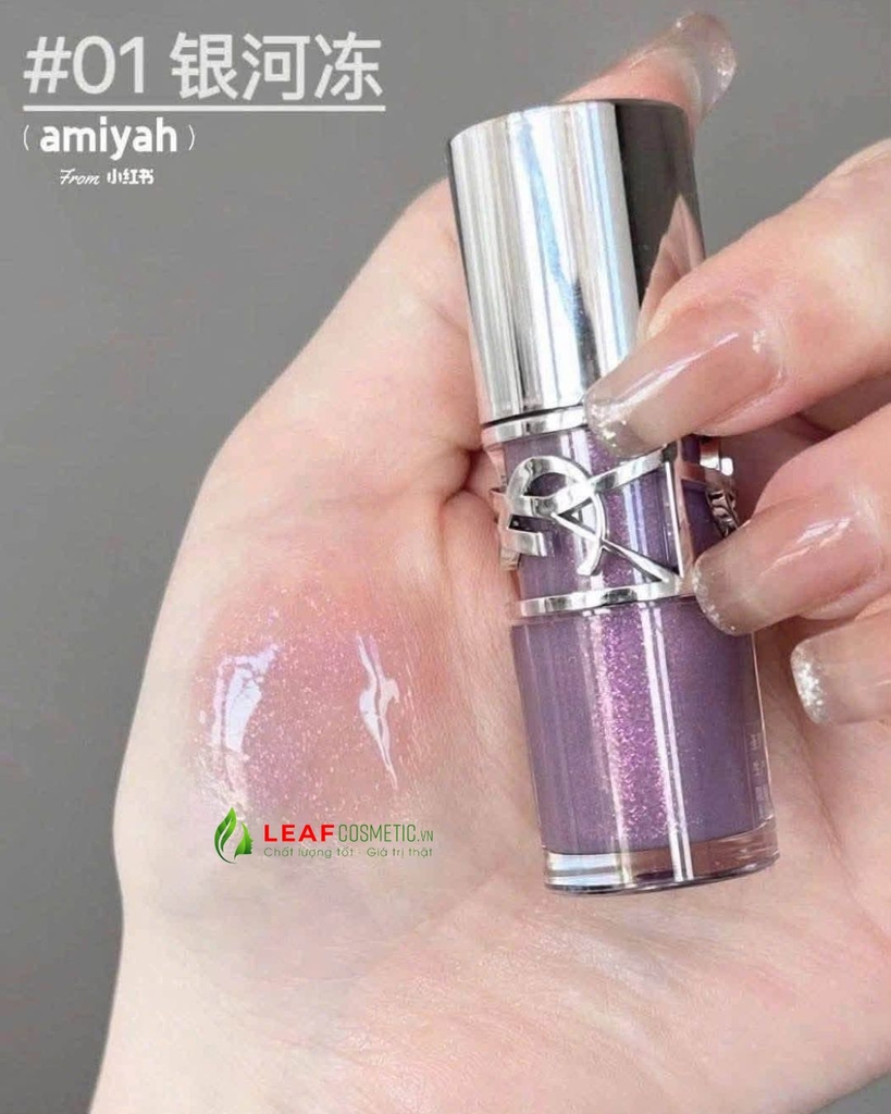 Set 2 Son Dưỡng YSL Loveshine Candy Glaze 02 & Plumping Lip Oil Gloss 01