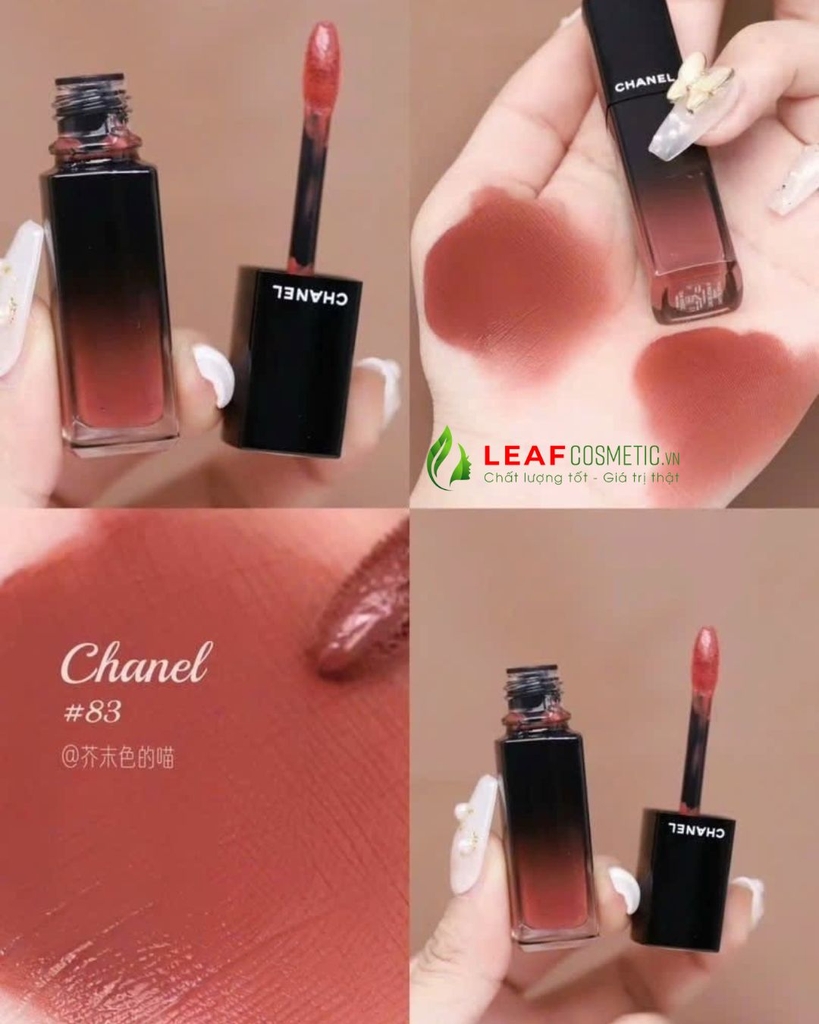 Son Kem Chanel Rouge Allure Laque 83 Beige Secret - Màu Nâu Đỏ Đất