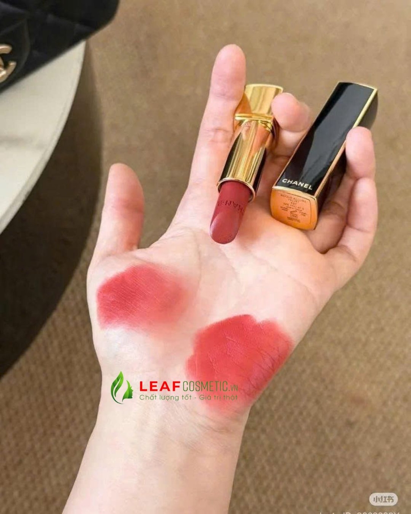 Son Thỏi Chanel Rouge Allure Velvet Limited Edition 487 See You At 5 - Màu Đỏ Gạch (Vỏ Đen)