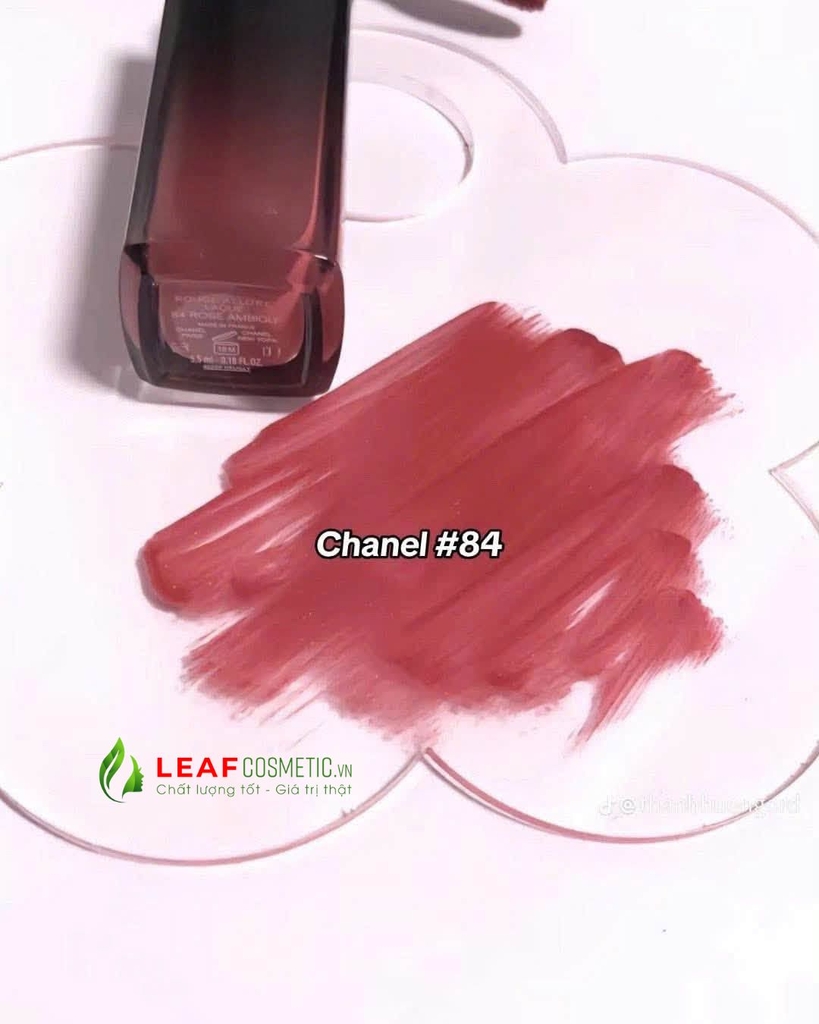 Son Kem Chanel Rouge Allure Laque 84 Rose Ambigu – Màu Đỏ Hồng Đào