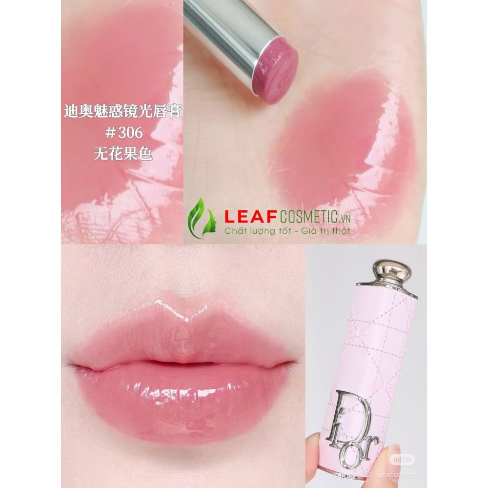 Son Dior Addict Glass Lipsticks 306 Rose Charm - Hồng Đào