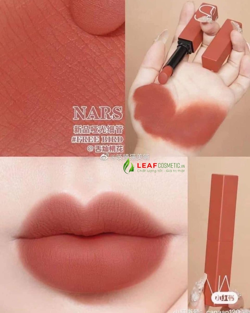 Son Thỏi NARS Powermatte Lipstick 121 Free Bird – Màu Cam San Hô