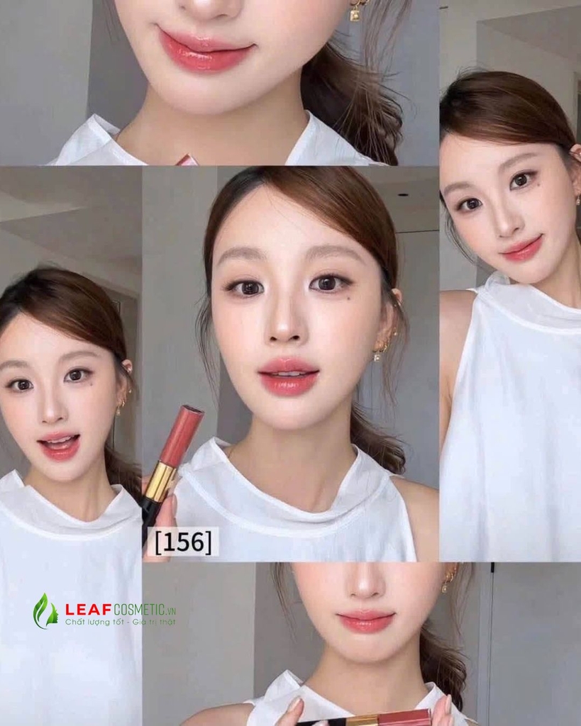 Son Kem Hai Đầu Chanel Le Rouge Duo Ultra Tenue 156 Dance – Màu Đỏ Gỗ