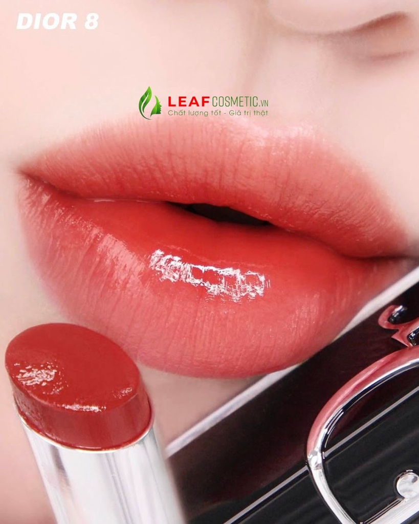 Son Dior Addict Hydrating Shine 008 Dior 8 – Màu Đỏ Gạch