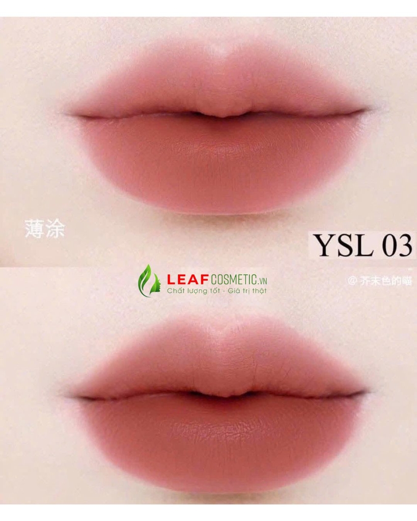 Son Dưỡng YSL Lovenude Lip Blusher 03 Taupe Flirt Chính Hãng - Màu Nâu Cam Đất