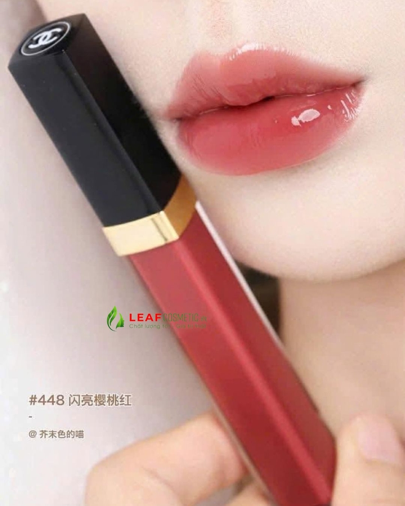 Son Bóng Chanel Rouge Coco Hydra Gloss 448 Opulence – Màu Đỏ Berry