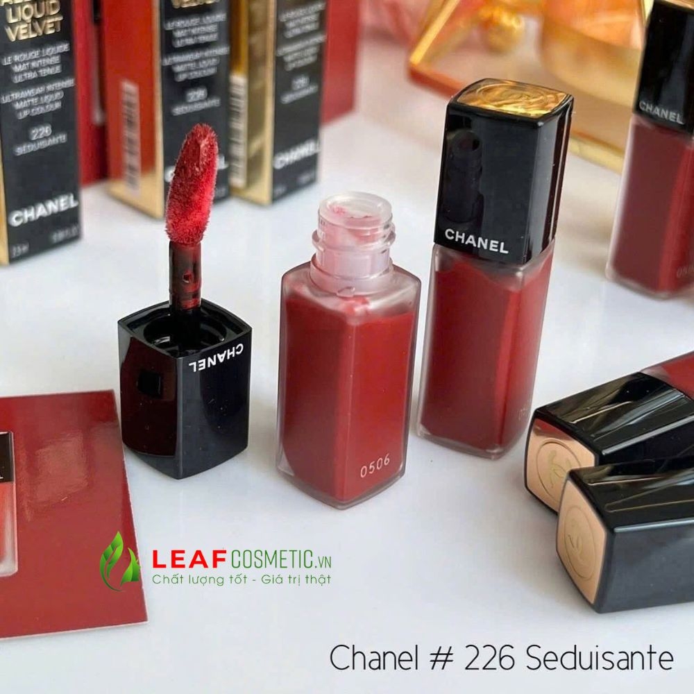 Son Kem Chanel Rouge Allure Liquid Velvet 226 Séduisante - Đỏ Burgundy Mini