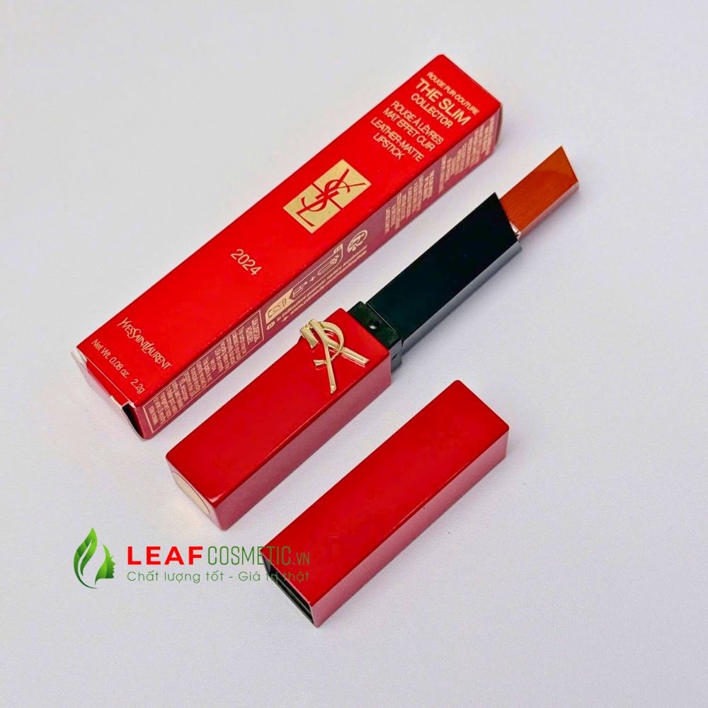 Son YSL The Slim 2024 Fiery Vermillion Limited – Cam Cháy (Vỏ Đỏ)