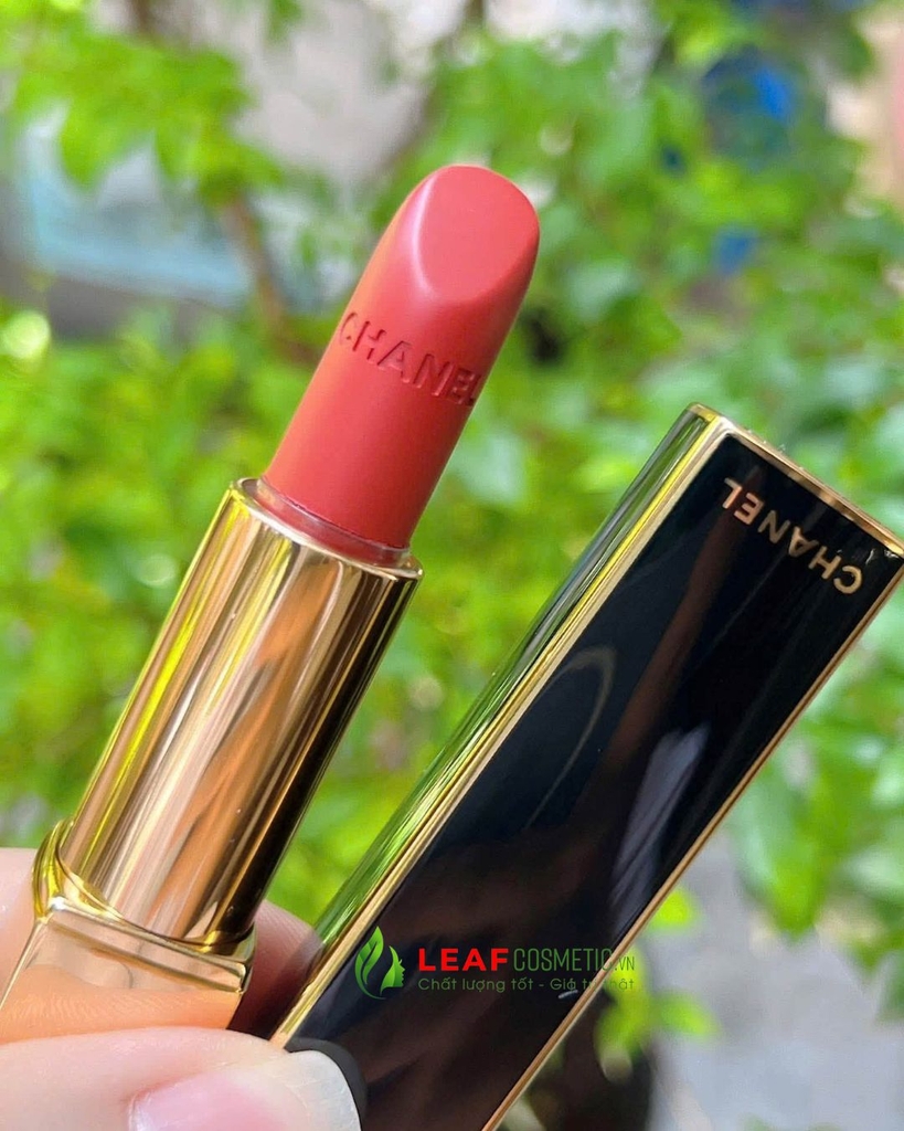Son Thỏi Chanel Rouge Allure Velvet Limited Edition 487 See You At 5 - Màu Đỏ Gạch (Vỏ Đen)