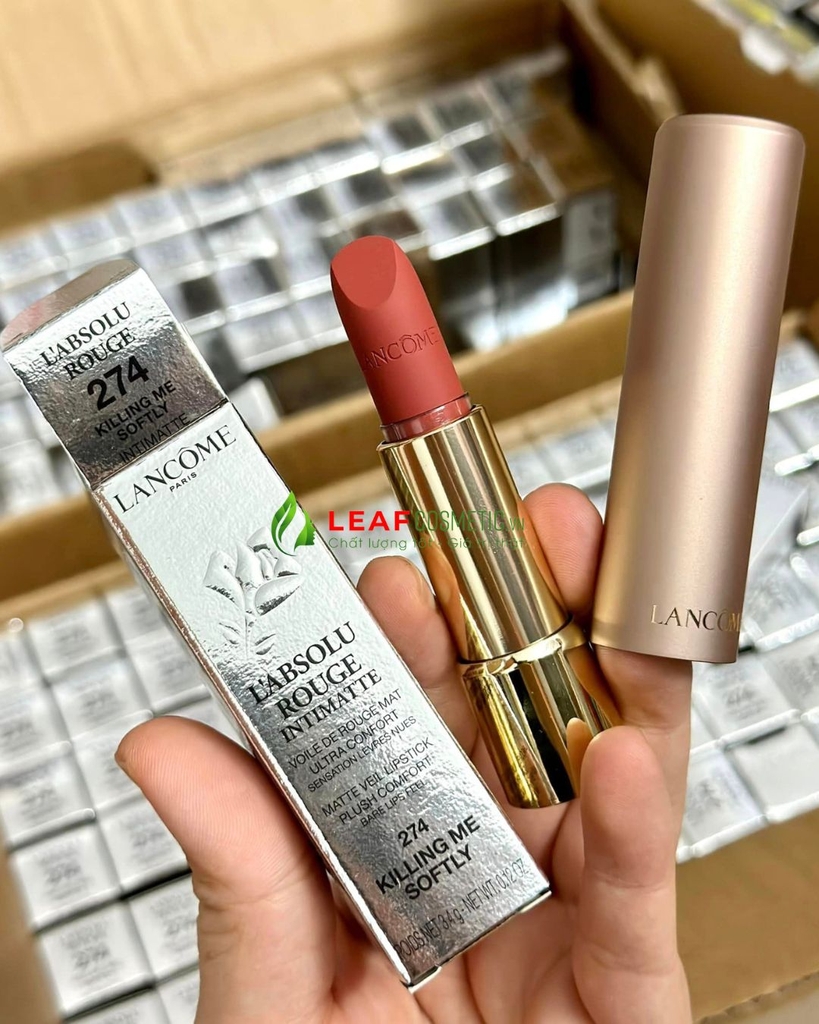 Son Lancôme L'Absolu Rouge Intimatte 274 Killing Me Softly - Màu Trà Sữa