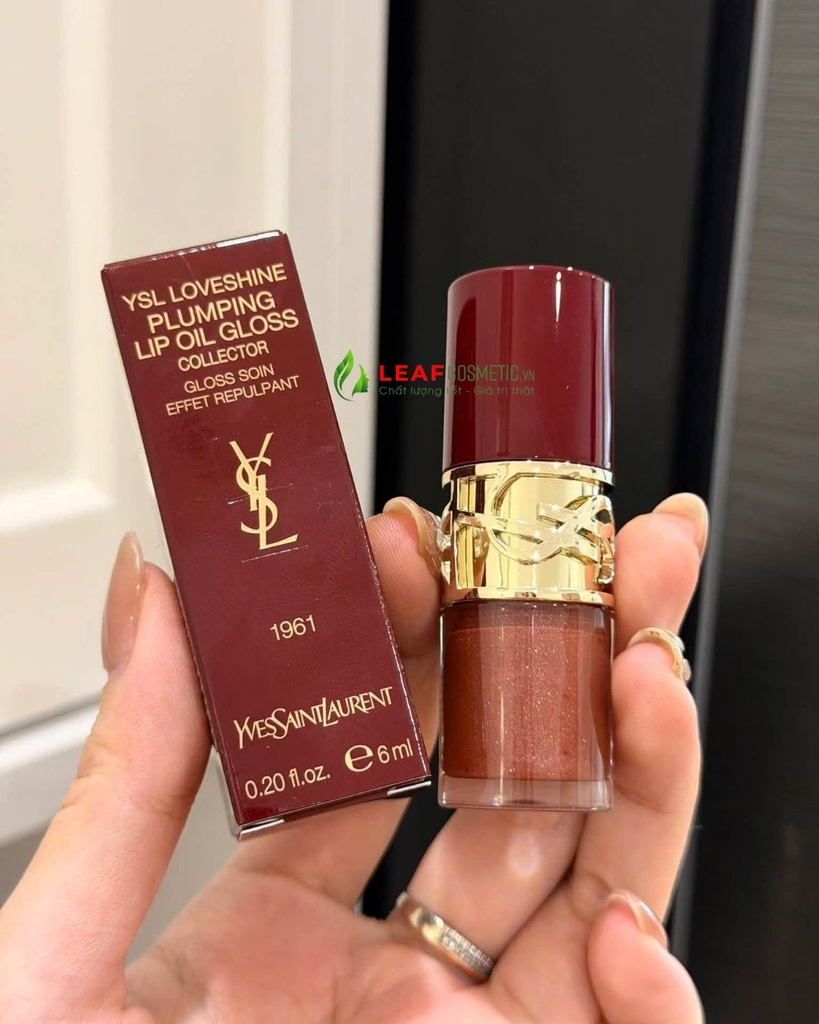 Son Bóng YSL Loveshine Plumping Lip Oil Gloss 1961 Nude Fizz – Màu Nude Nâu Ánh Nhũ (Burgundy Limited 2026)