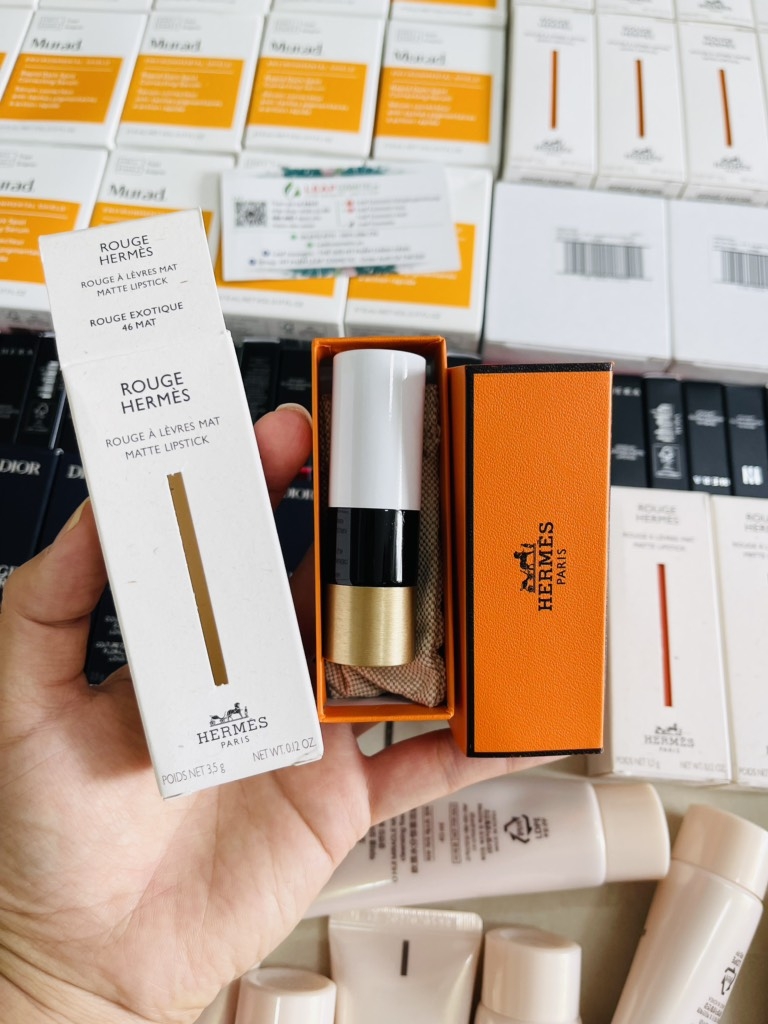 Son Hermès Matte Màu 46 Rouge Exotique - Đỏ Cam