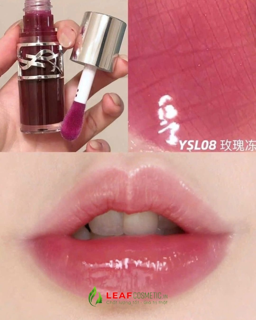 Son Dưỡng YSL Loveshine Plumping Lip Oil Gloss 08 Purple Dream - Tím Mận