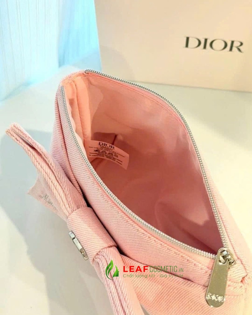 Túi Đựng Mỹ Phẩm Dior Miss Dior Nơ Hồng – Pink Bow Pouch