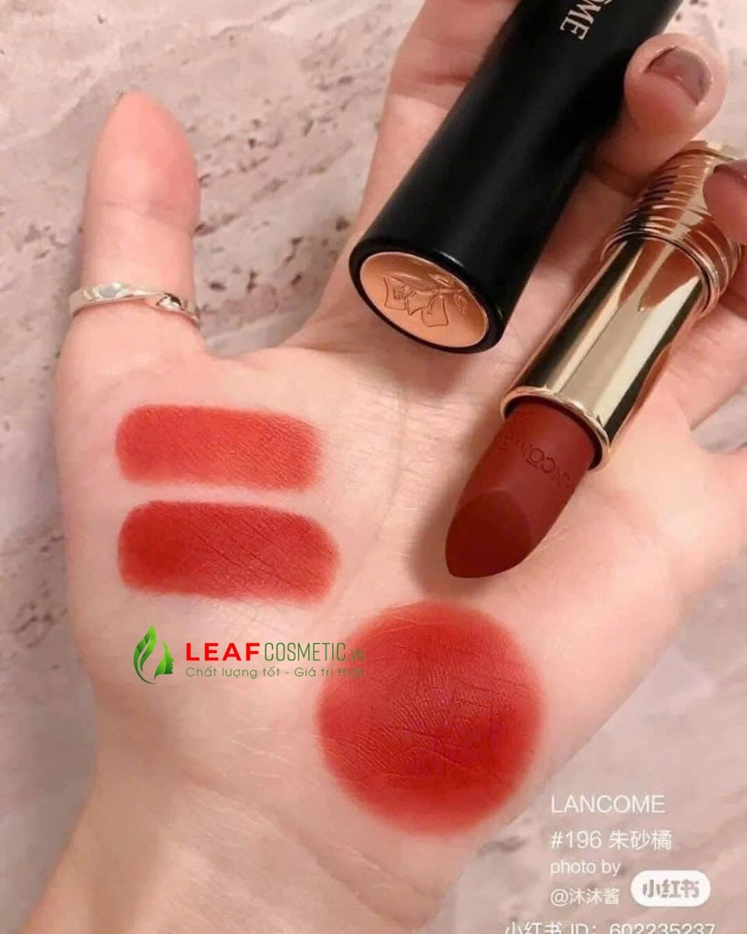 Son Lancôme L'Absolu Rouge Intimatte 196 French Touch – Màu Đỏ Gạch
