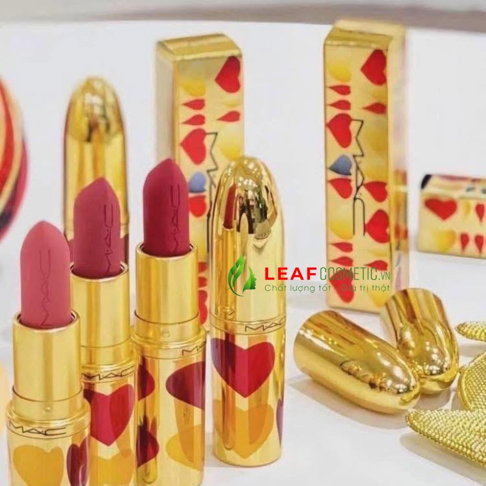 Son MAC Ximal Matte 665 Ring The Alarm - Đỏ Hồng (Vỏ Tim Valentine)