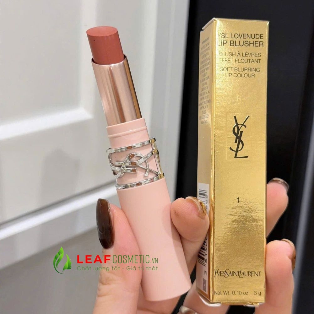 Son YSL Lovenude Lip Blusher 01 Undressed Pink - Hồng Mauve