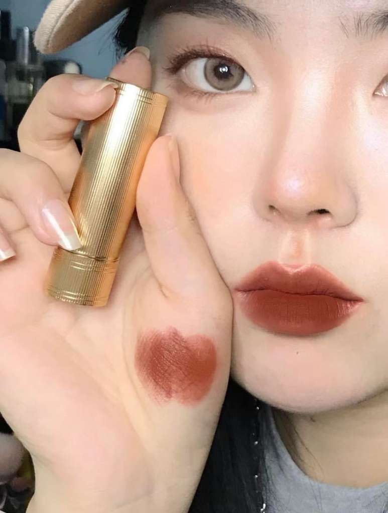 Son Gucci 308 Lucy Dark Orange - Rouge À Lèvres Mat