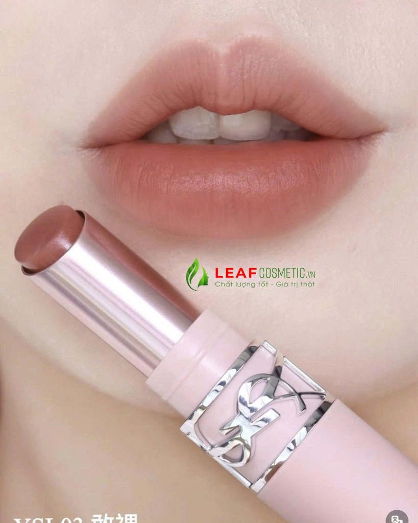 Son Dưỡng YSL Lovenude Lip Blusher 03 Taupe Flirt Chính Hãng - Màu Nâu Cam Đất