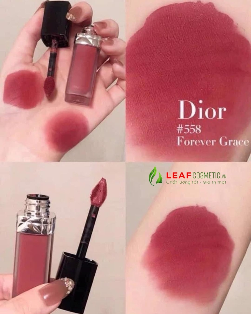 Son Kem Dior Rouge Dior Forever Liquid 558 Forever Grace - Hồng Pha Đỏ Đất