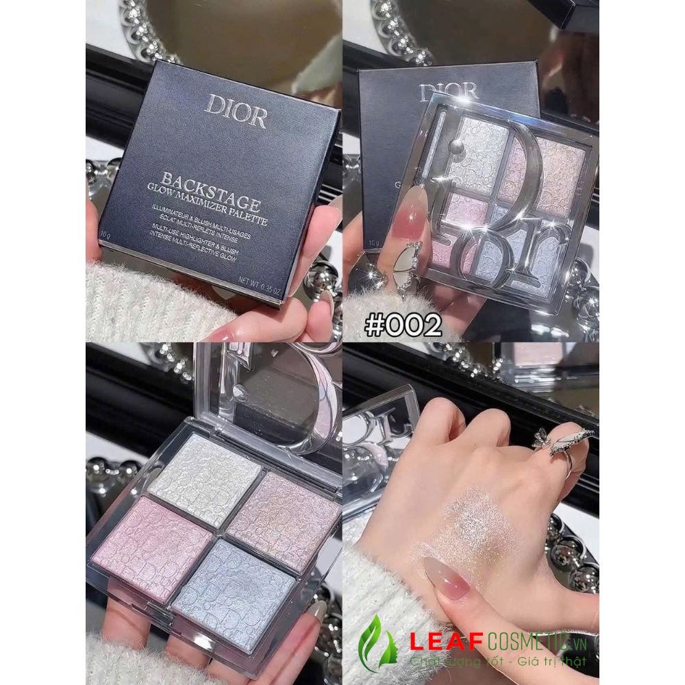 Phấn Bắt Sáng Highlight Dior Backstage Glow Maximizer Palette 002 Frosted Opal Glow