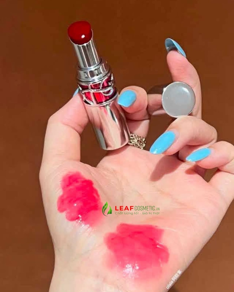 Son Dưỡng Bóng YSL Loveshine Candy Glaze 17 Strawberry Cloud – Màu Hồng Dâu