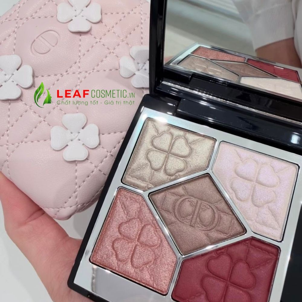 Bảng Phấn Mắt Dior Diorshow 5 Couleurs 883 Lucky Rosewood – Phiên Bản Giới Hạn Lucky Clover (Cỏ 4 Lá)