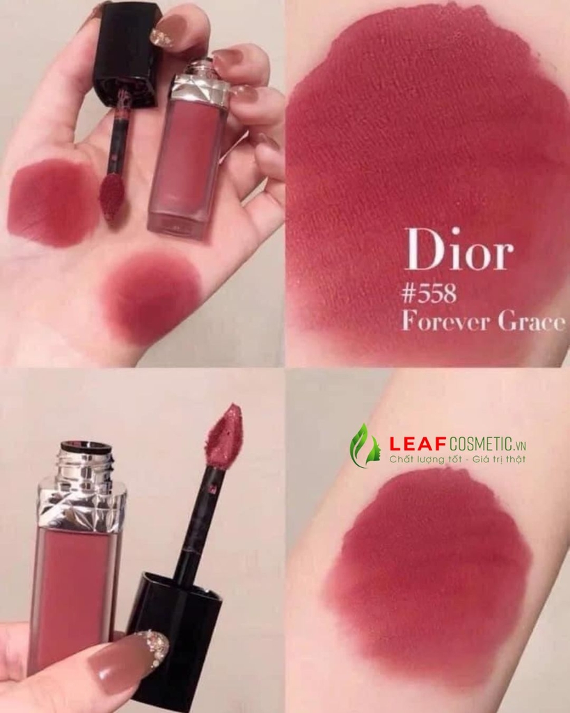 Son Kem Dior Rouge Dior Forever Liquid 558 Forever Grace - Hồng Pha Đỏ Đất