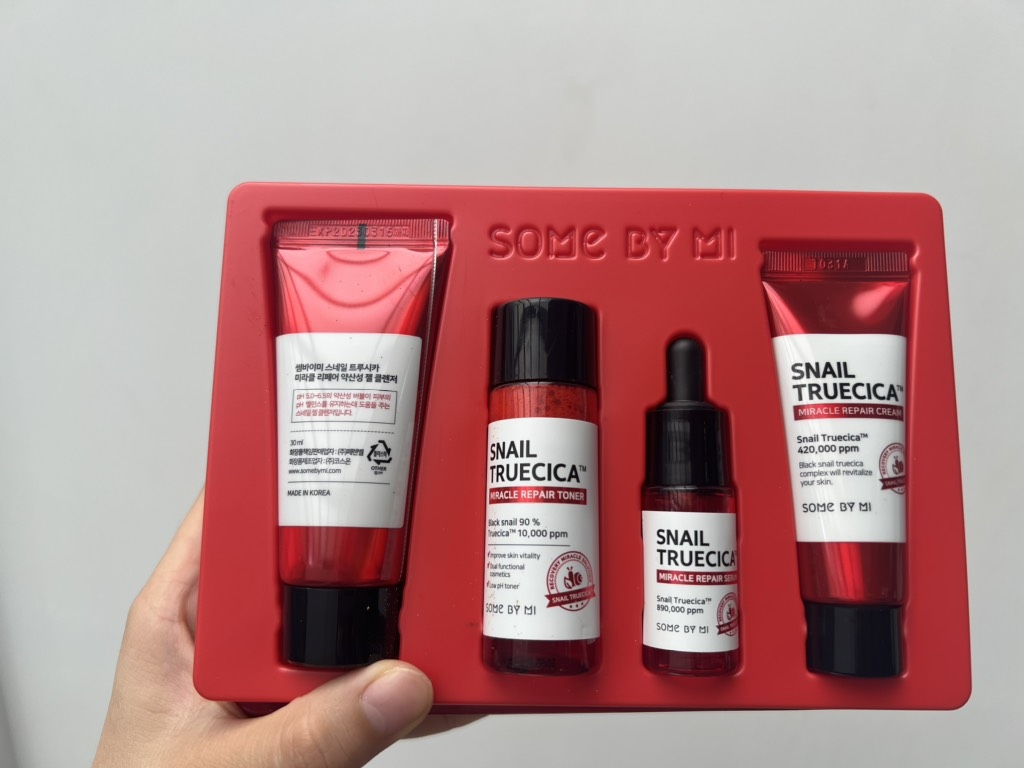 Bộ Kit Dưỡng Phục Hồi, Tái Tạo Da Chiết Xuất Ốc Sên Some By Mi Snail Truecica Miracle Repair Starter Kit