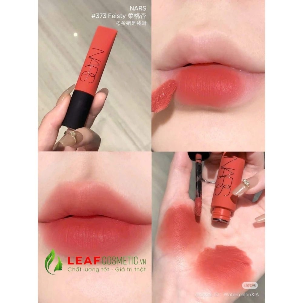 Son Kem Nars Air Matte Lip Color 373 Feisty  - Cam Hồng Đào San Hô