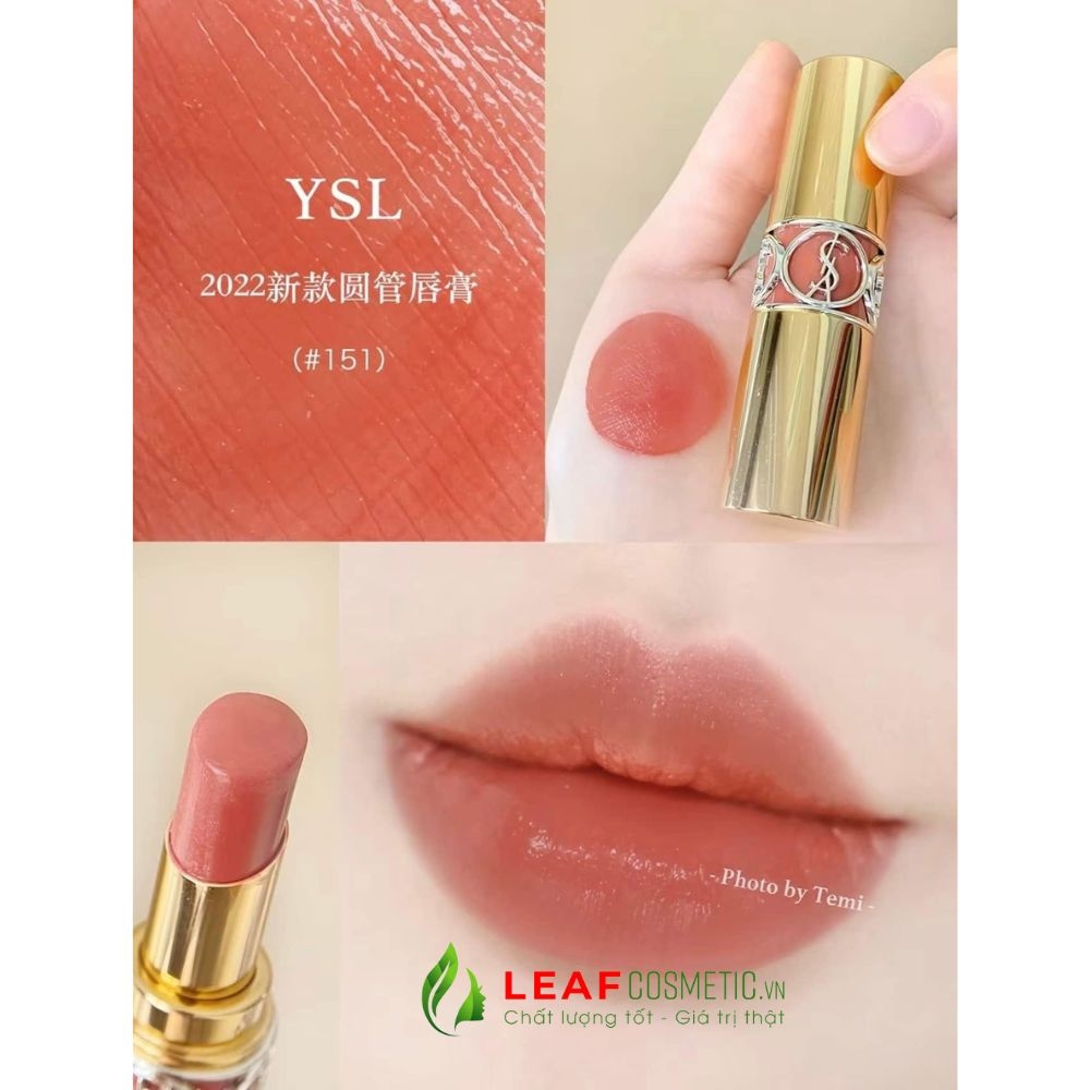 Son Dưỡng YSL Rouge Volupté Shine 151 Orange Caraco - Cam Nude