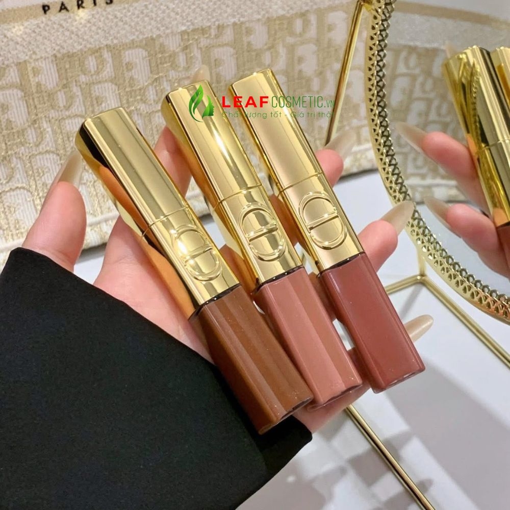 Son Kem Dior Rouge Dior Sequin Liquid Duo 100 - Hồng Đất Lấp Lánh (Limited Edition)