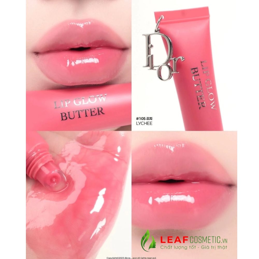 Son Dưỡng Dior Addict Lip Glow Butter 105 Lychee – Hồng Fuchsia